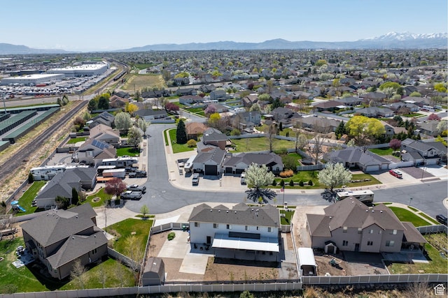 4634 W Baldy Dr, West Jordan, UT 84088 - bird's eye view featuring a residential view and a mountain view