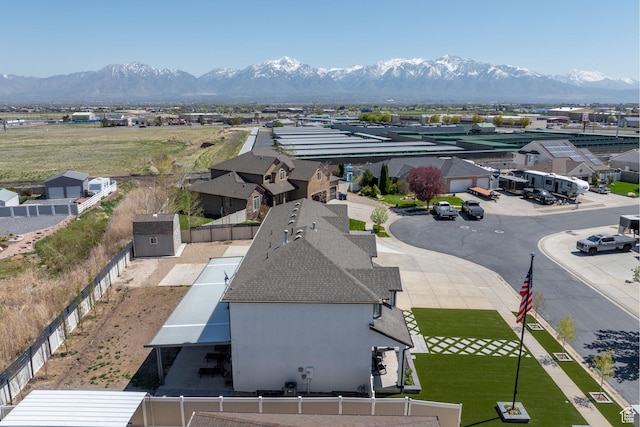 4634 W Baldy Dr, West Jordan, UT 84088 - aerial view with a residential view and a mountain view