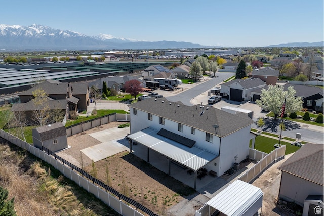 4634 W Baldy Dr, West Jordan, UT 84088 - bird's eye view with a residential view and a mountain view