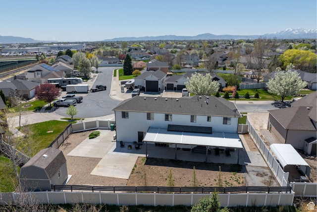 4634 W Baldy Dr, West Jordan, UT 84088 - bird's eye view with a residential view and a mountain view