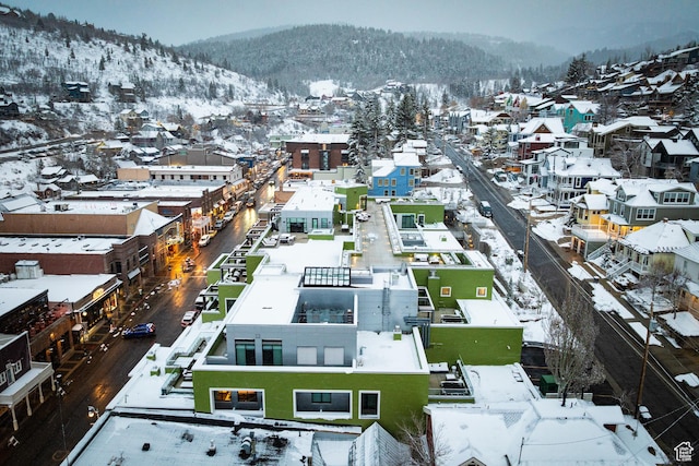 333 Main St Unit 23, Park City, UT 84060 - snowy aerial view featuring a mountain view