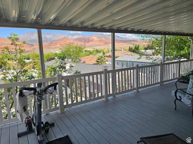 16 Mountain Vw, Hurricane, UT 84737 - wooden terrace with a mountain view