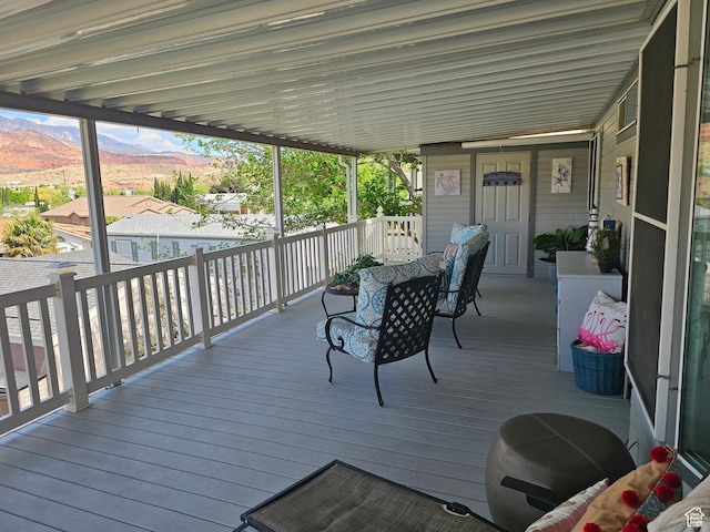 16 Mountain Vw, Hurricane, UT 84737 - wooden terrace with a mountain view