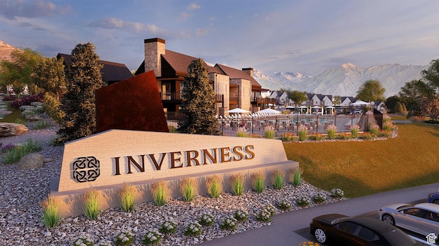 4125 N Maple Blvd W Unit 119, Lehi, UT 84043 - community / neighborhood sign featuring a mountain view and a residential view
