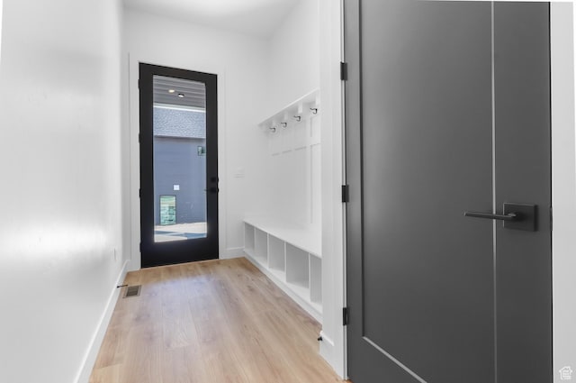 4125 N Maple Blvd W Unit 119, Lehi, UT 84043 - mudroom featuring light wood-style flooring and baseboards