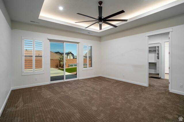 2889 E 1400 S, St George, UT 84790 - carpeted empty room with visible vents, ceiling fan, and baseboards