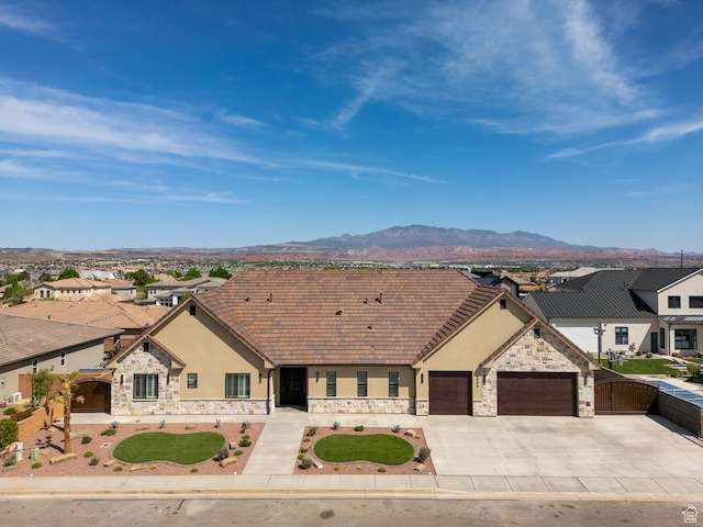 2889 E 1400 S, St George, UT 84790 - ranch-style house with driveway, stucco siding, and stone siding