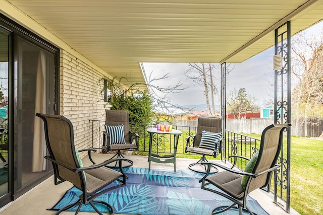 exterior space with fence