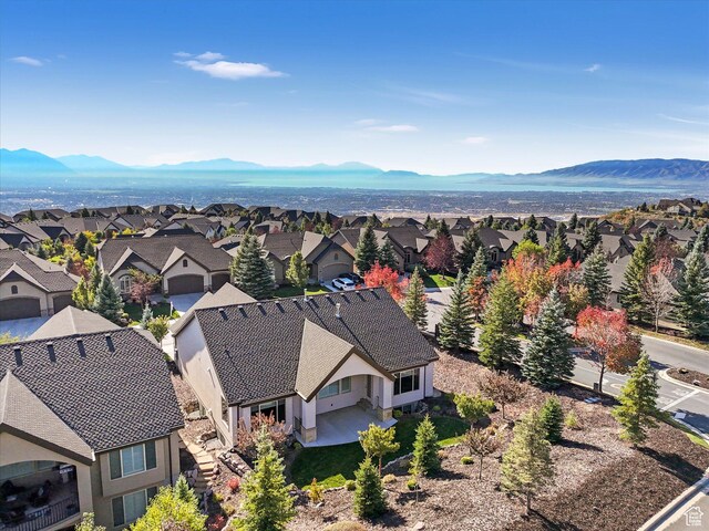 2219 E Fair Winns Ln, Draper, UT 84020 - birds eye view of property featuring a mountain view and a residential view