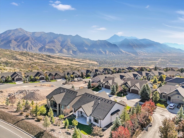 2219 E Fair Winns Ln, Draper, UT 84020 - birds eye view of property with a mountain view and a residential view