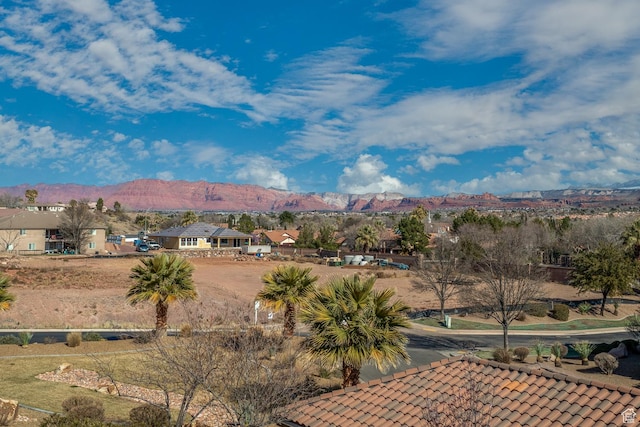 mountain view featuring a residential view