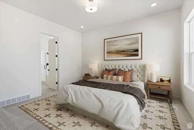 1318 E Larkspur Way, Layton, UT 84040 - bedroom featuring recessed lighting, visible vents, baseboards, and carpet floors