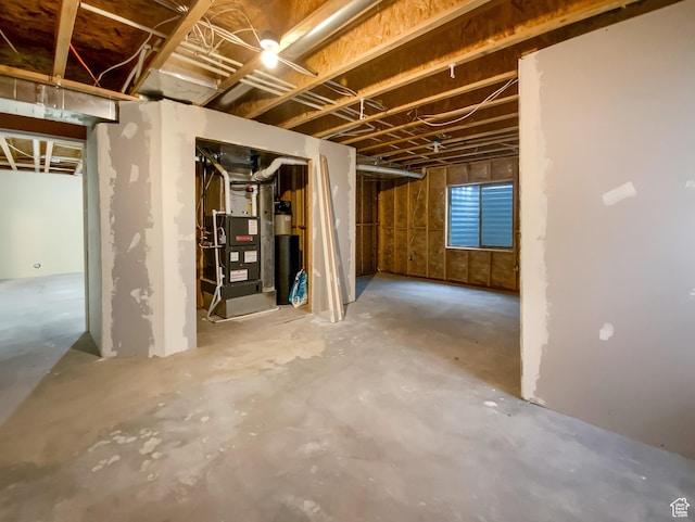 1786 E Juniper Dr, Eagle Mountain, UT 84005 - unfinished below grade area with heating unit