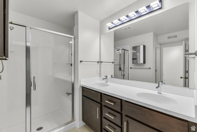 4751 W Vermillion Dr, South Jordan, UT 84009 - full bath with a shower stall and double vanity