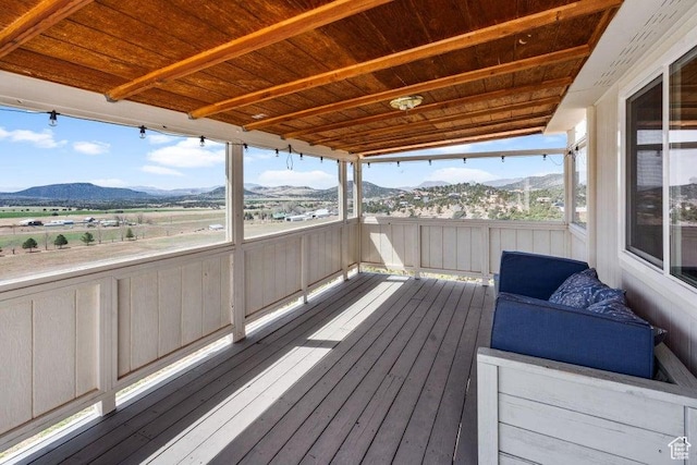 706 E Cottontail Rd, Central, UT 84722 - deck featuring a mountain view