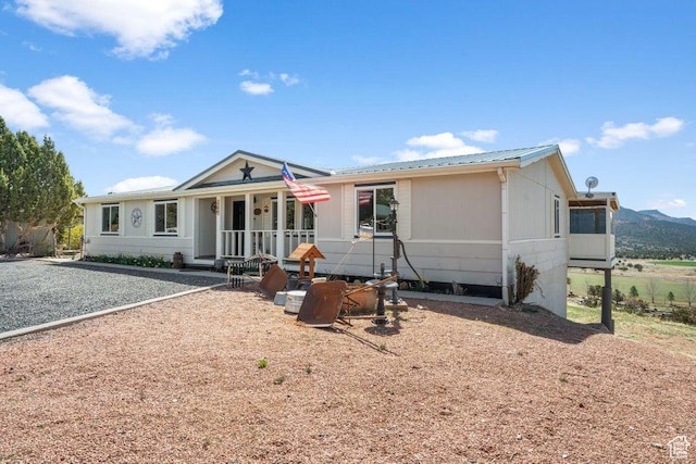 706 E Cottontail Rd, Central, UT 84722 - view of front facade featuring metal roof