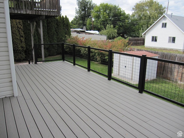 45 River Circle Dr, Logan, UT 84321 - wooden terrace featuring fence