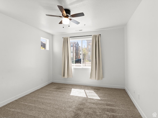 3679 W 1530 N Unit 102, Lehi, UT 84043 - carpeted empty room with baseboards, a ceiling fan, and visible vents