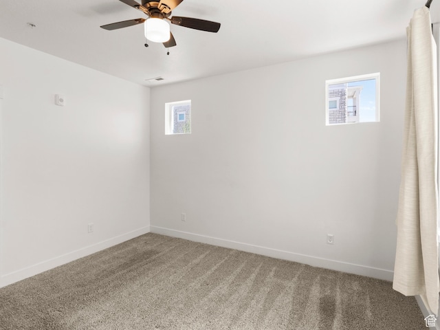 3679 W 1530 N Unit 102, Lehi, UT 84043 - unfurnished room with visible vents, ceiling fan, baseboards, and carpet