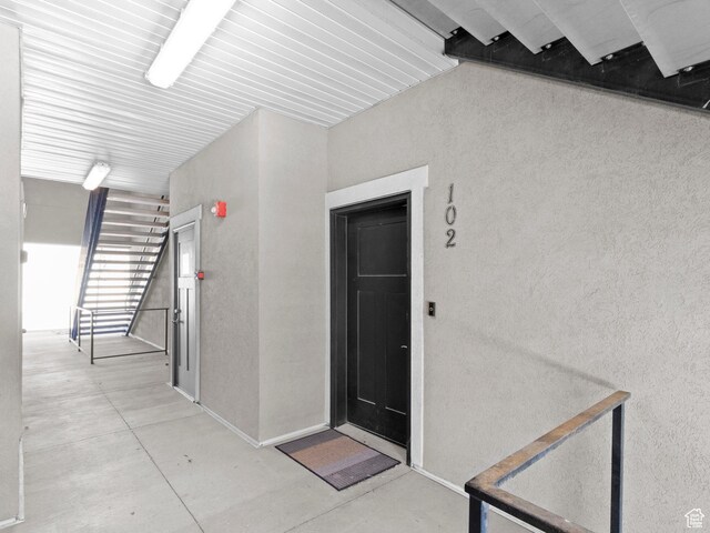 3679 W 1530 N Unit 102, Lehi, UT 84043 - property entrance featuring stucco siding