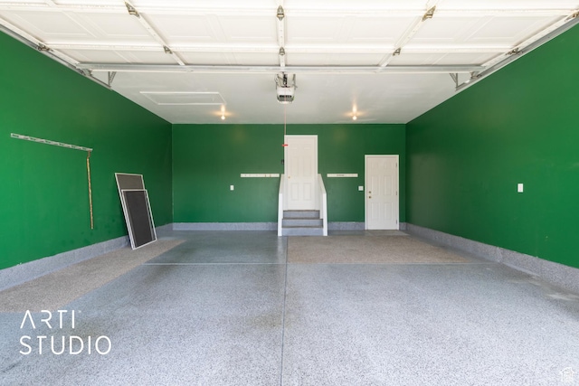 1454 W Cornerstone Dr, South Jordan, UT 84095 - garage featuring baseboards and a garage door opener