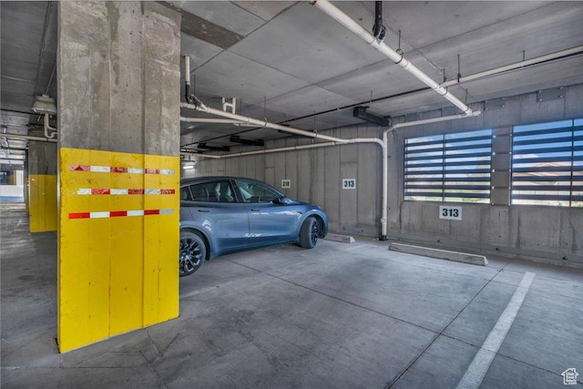 view of parking deck