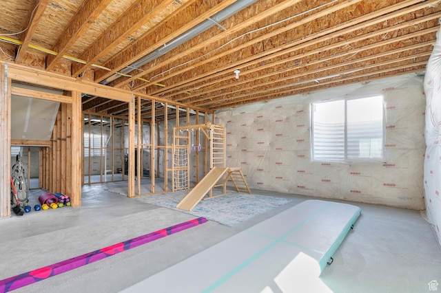 view of basement