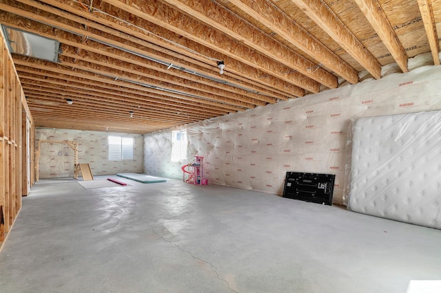view of basement