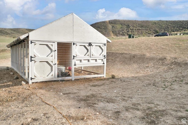 view of poultry coop