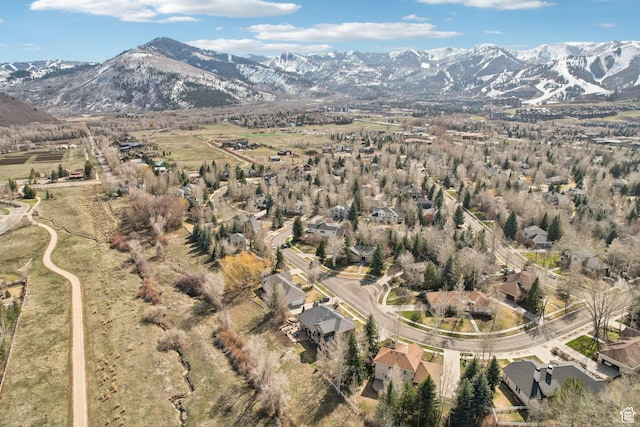 1367 W Settlement Dr, Park City, UT 84098 - bird's eye view with a mountain view