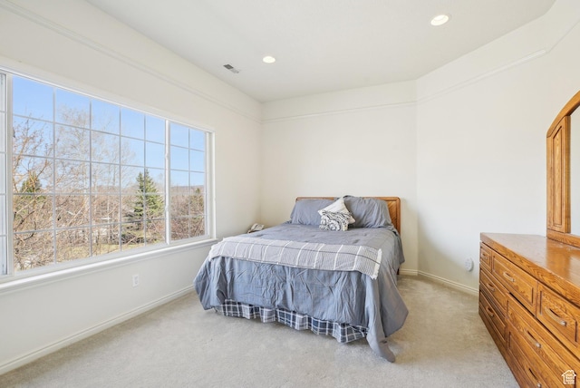 1367 W Settlement Dr, Park City, UT 84098 - bedroom featuring carpet floors, baseboards, recessed lighting, and visible vents
