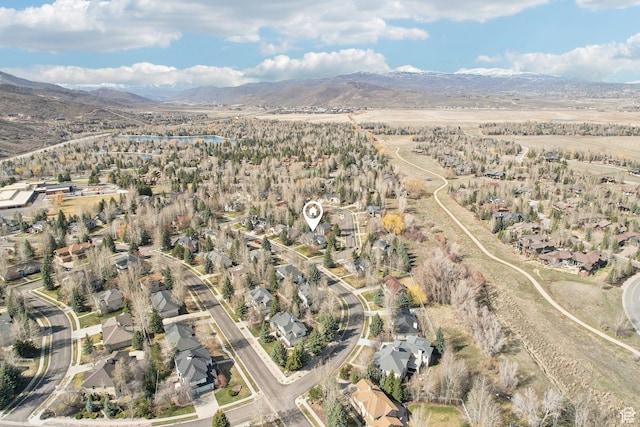 1367 W Settlement Dr, Park City, UT 84098 - drone / aerial view with a residential view and a mountain view
