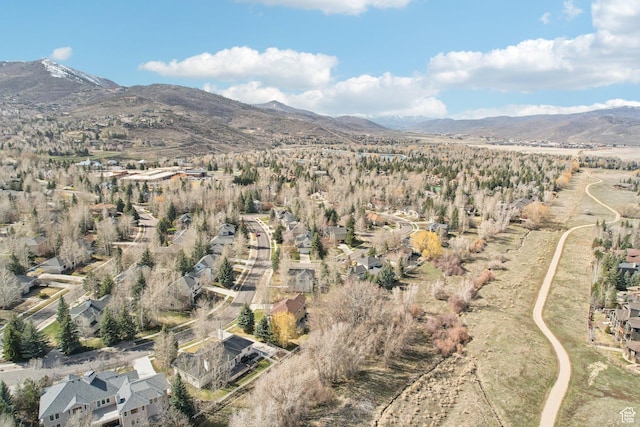 1367 W Settlement Dr, Park City, UT 84098 - drone / aerial view with a mountain view