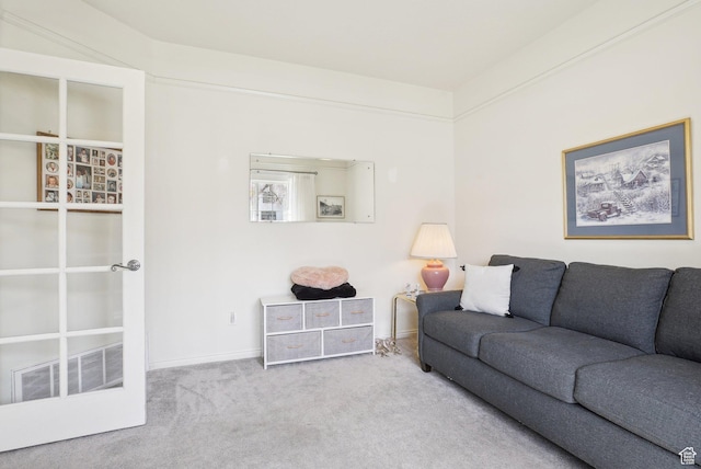 1367 W Settlement Dr, Park City, UT 84098 - carpeted living room with baseboards and visible vents