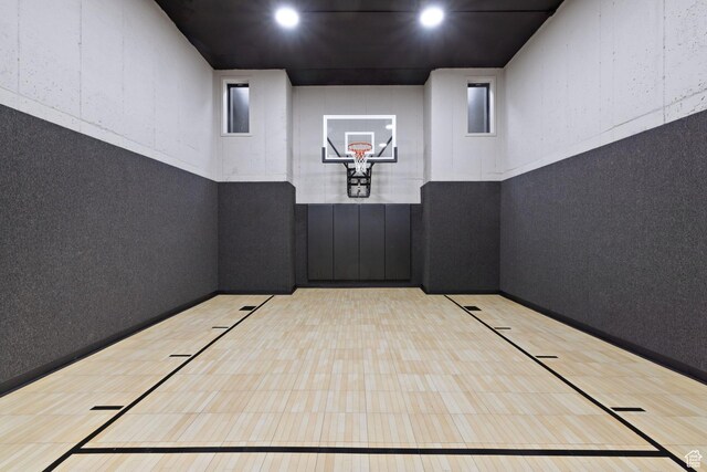 view of sport court with community basketball court