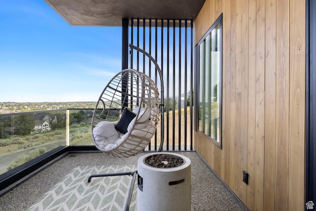view of balcony