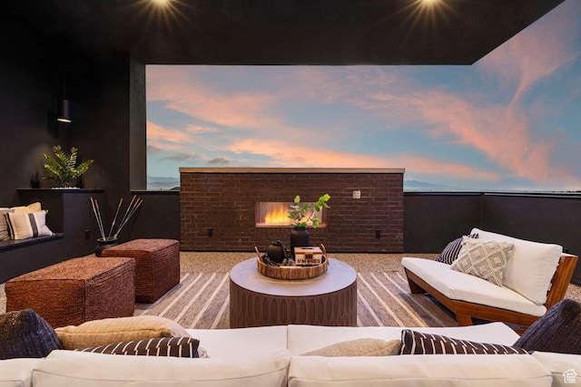 view of patio / terrace featuring an outdoor hangout area