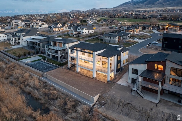 1582 S Wiltshire Ln, Saratoga Springs, UT 84045 - aerial view with a mountain view and a residential view