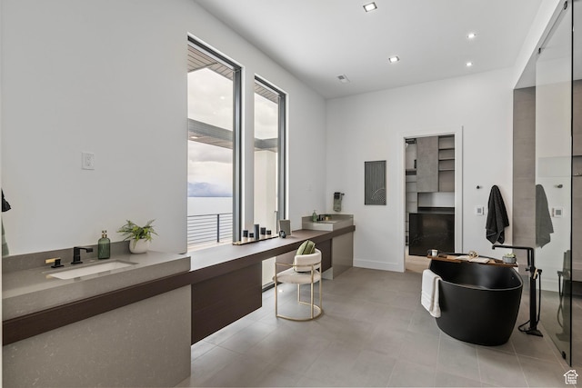 1582 S Wiltshire Ln, Saratoga Springs, UT 84045 - welcome area featuring built in desk and a sink