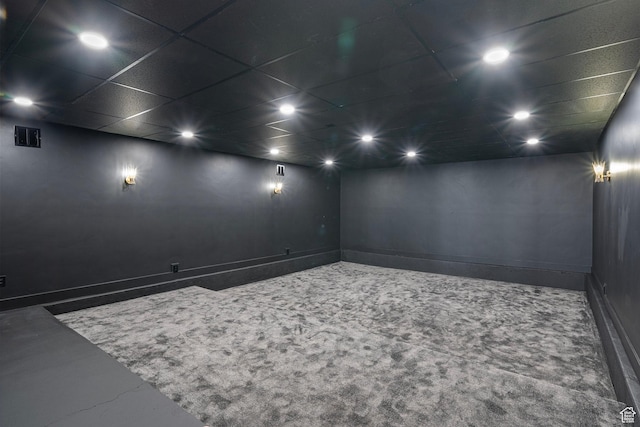 1582 S Wiltshire Ln, Saratoga Springs, UT 84045 - spare room featuring a paneled ceiling, baseboards, visible vents, and recessed lighting