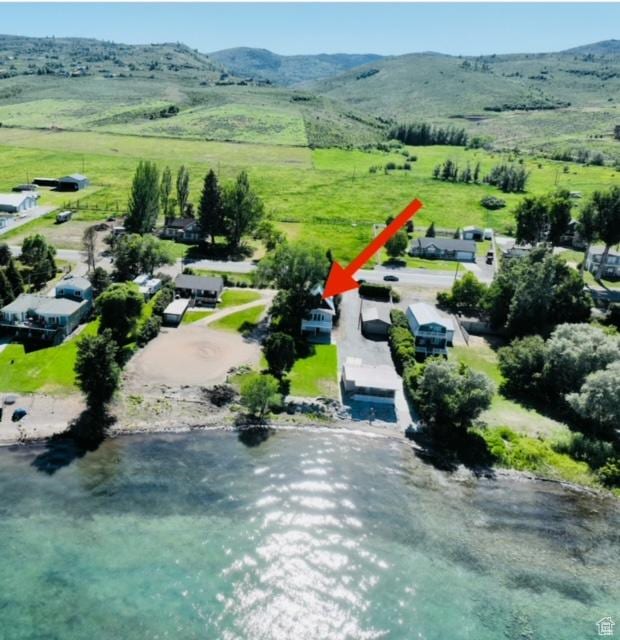 1640 S Bear Lake Blvd, Garden City, UT 84028 - aerial view of sparsely populated area with a mountain backdrop