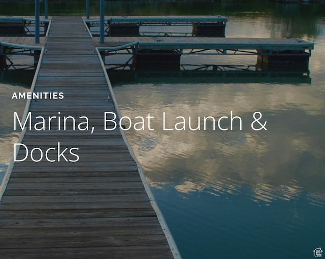 1141 S Waterside Dr, Saratoga Springs, UT 84045 - dock area with a water view
