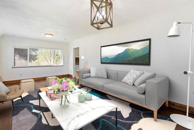 3478 S 500 E, South Salt Lake, UT 84106 - living room with wood finished floors and baseboards