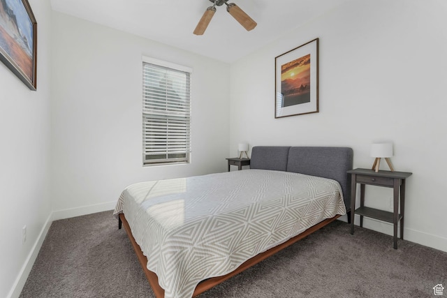11407 S Oswego Ln, South Jordan, UT 84009 - bedroom featuring baseboards, a ceiling fan, and carpet