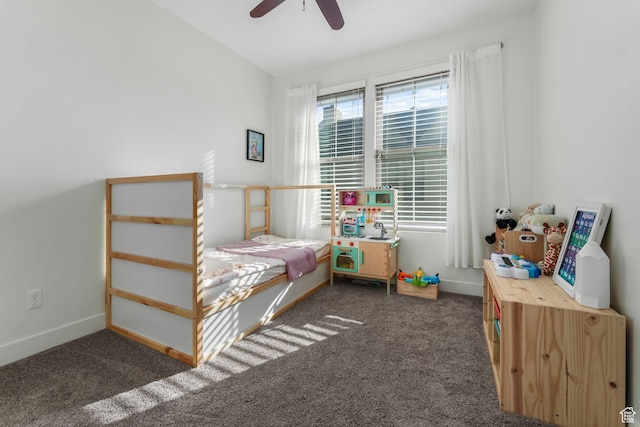 11407 S Oswego Ln, South Jordan, UT 84009 - carpeted bedroom featuring baseboards and a ceiling fan