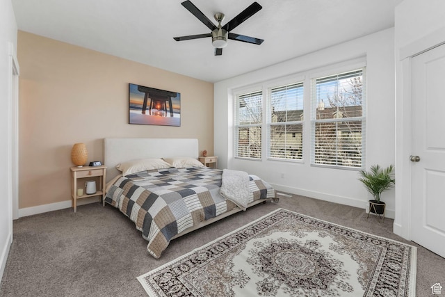 11407 S Oswego Ln, South Jordan, UT 84009 - bedroom with carpet floors, baseboards, and ceiling fan