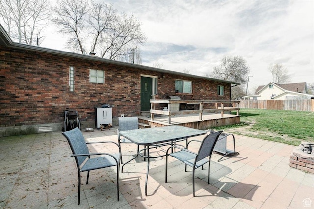 95 S 200 W, Lewiston, UT 84320 - view of patio featuring outdoor dining space and fence