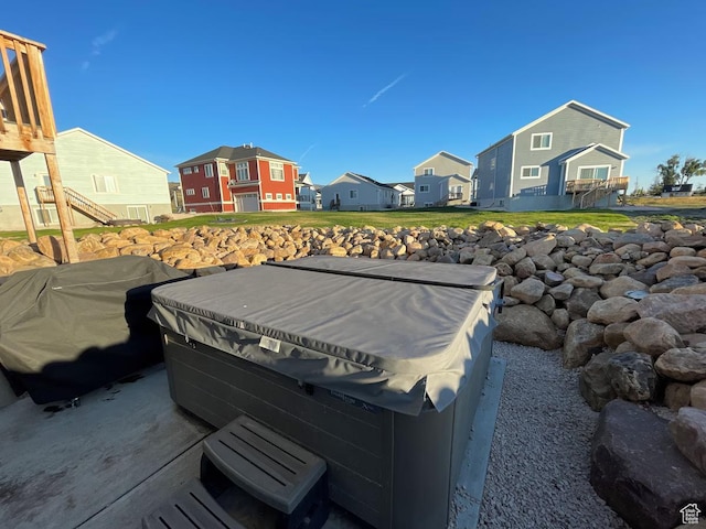 2250 S Beachcomber Ln, Garden City, UT 84028 - exterior space with a residential view and a hot tub