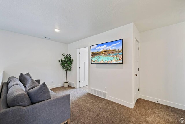 2250 S Beachcomber Ln, Garden City, UT 84028 - carpeted living area with visible vents, baseboards, and recessed lighting