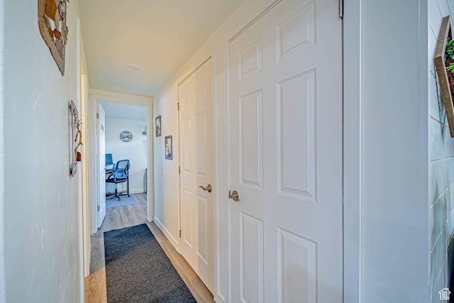 524 Westwood Ave, Moab, UT 84532 - hall with wood finished floors